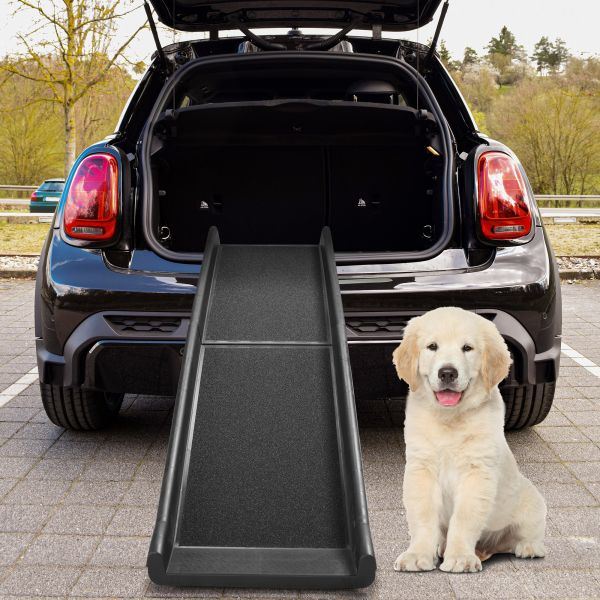 Portable Foldable Pet Ramp Climbing Ladder - Black