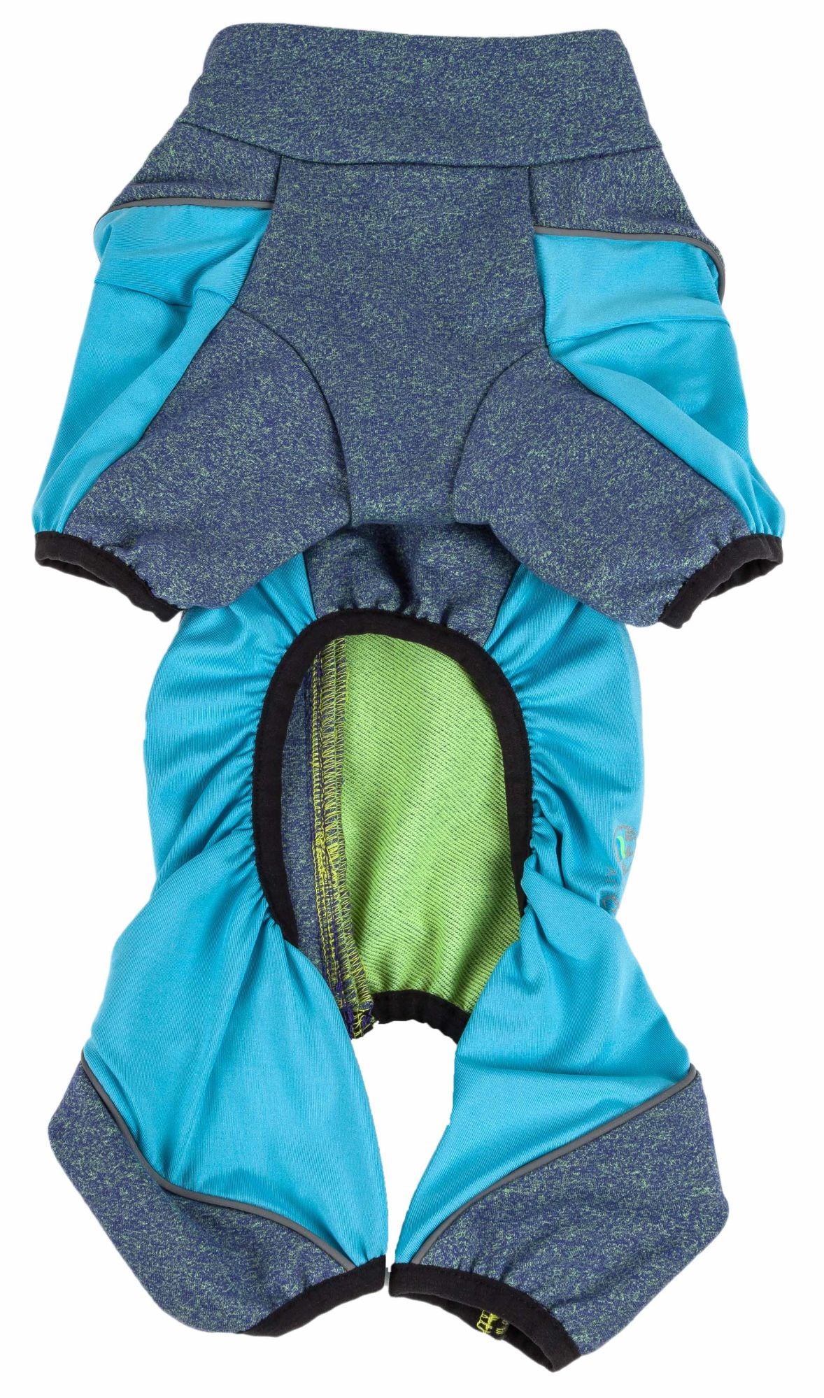 Pet Life Active 'Chase Pacer' Heathered Performance 4-Way Stretch Two-Toned Full Body Warm Up