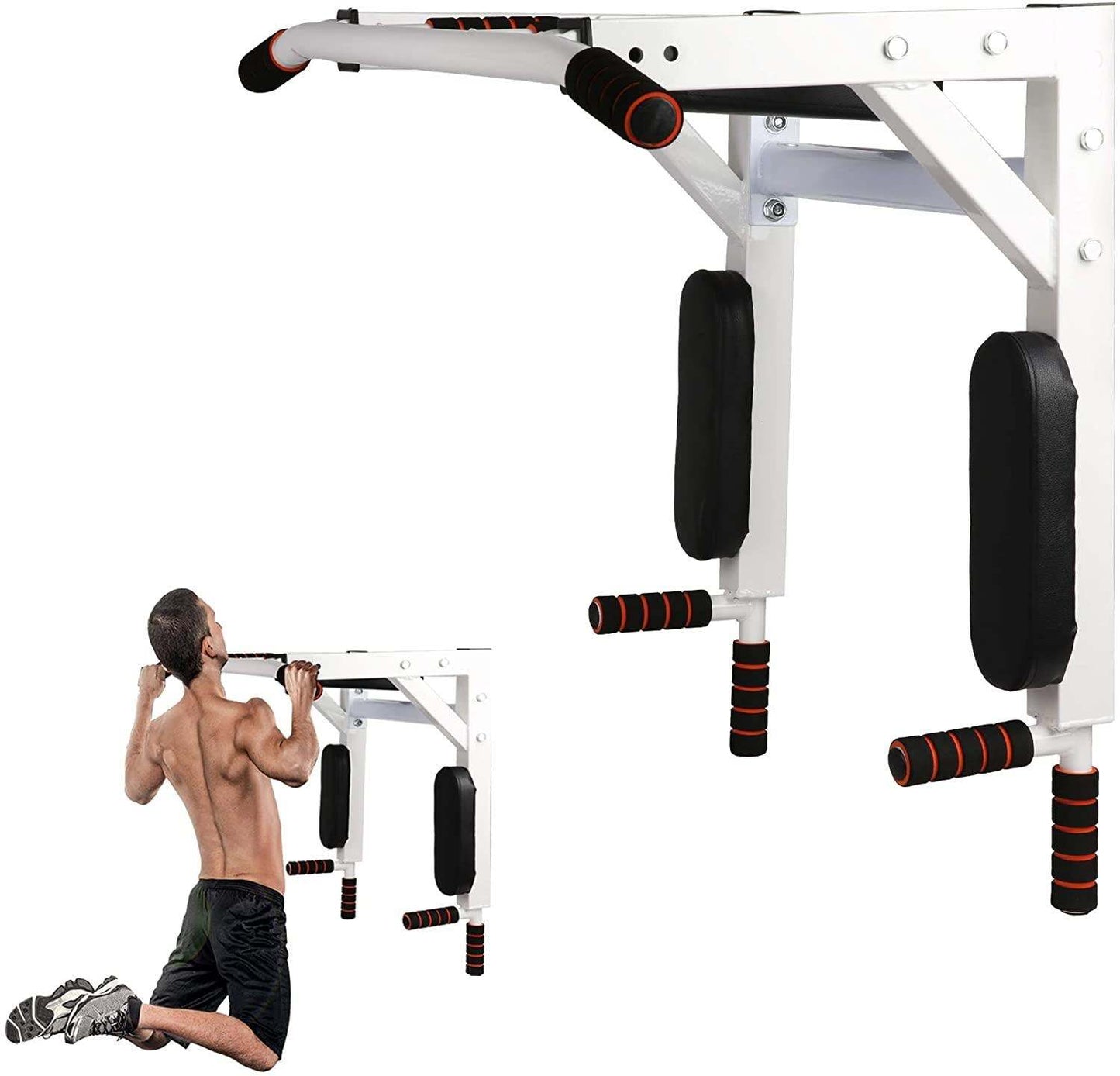 Wall Mounted Pull Up Bar Multifunctional Home Gym