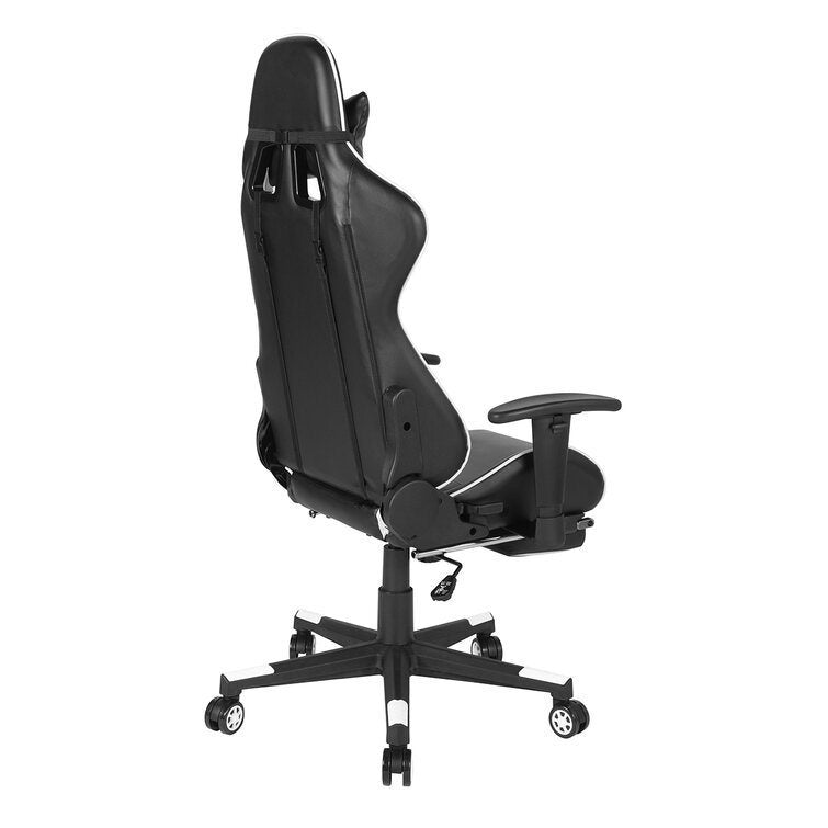 Gaming Chair Reclining Swivel With Lumbar Support & Butterfly Seat Plate