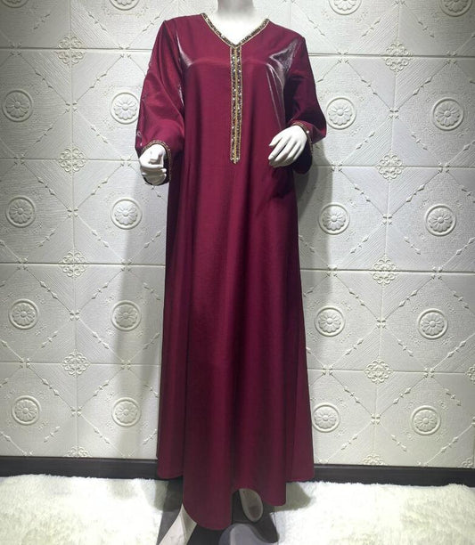 Jalabiya Long Sleeve Maxi Dress For Women