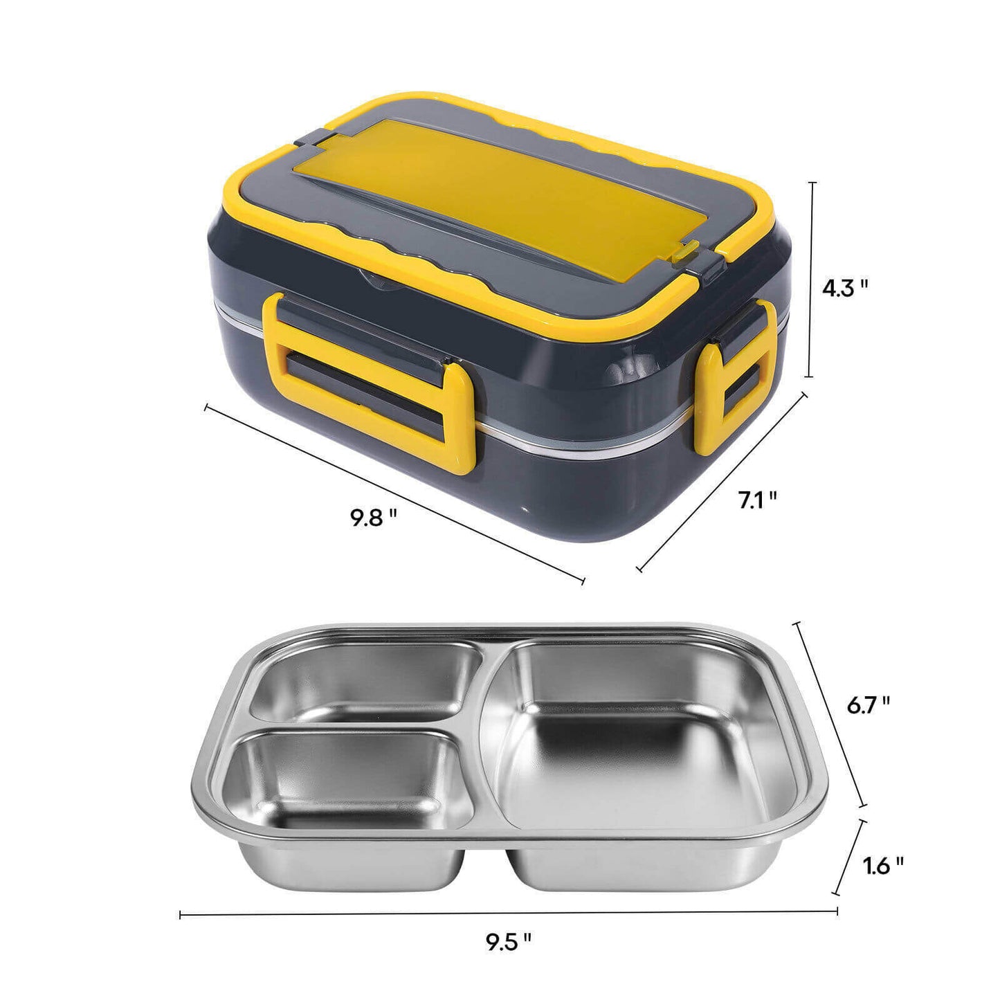 1.5L 40W Portable Electric Lunch Box Food Warmer