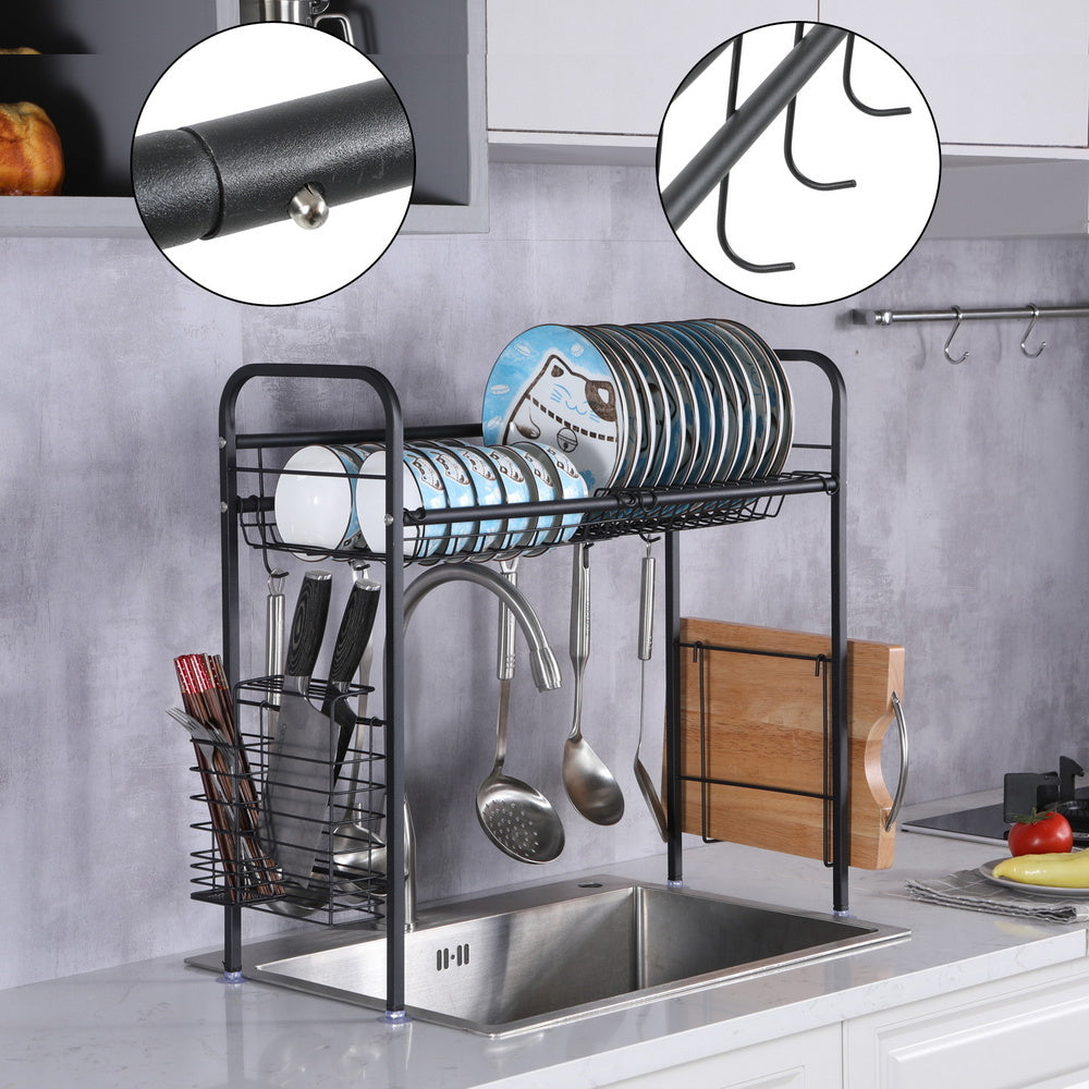 Stainless Steel Single Layer, Inner Length 90cm Kitchen Bowl Rack Shelf