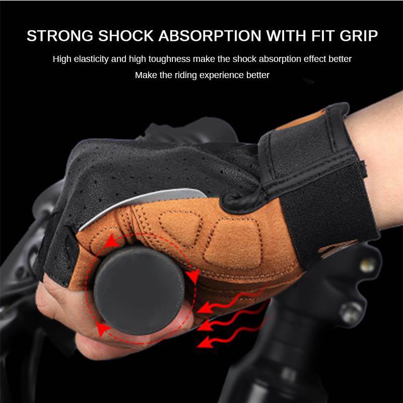 West Riding Half-finger Gloves w/ Shock Absorption