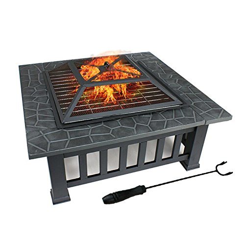 Upland 32inch Charcoal Fire Pit with Cover