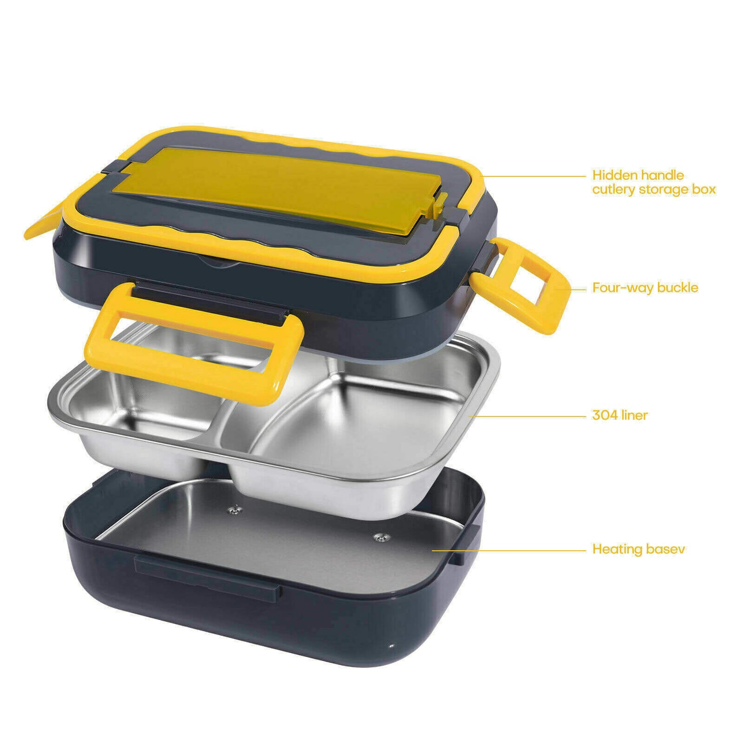 1.5L 40W Portable Electric Lunch Box Food Warmer