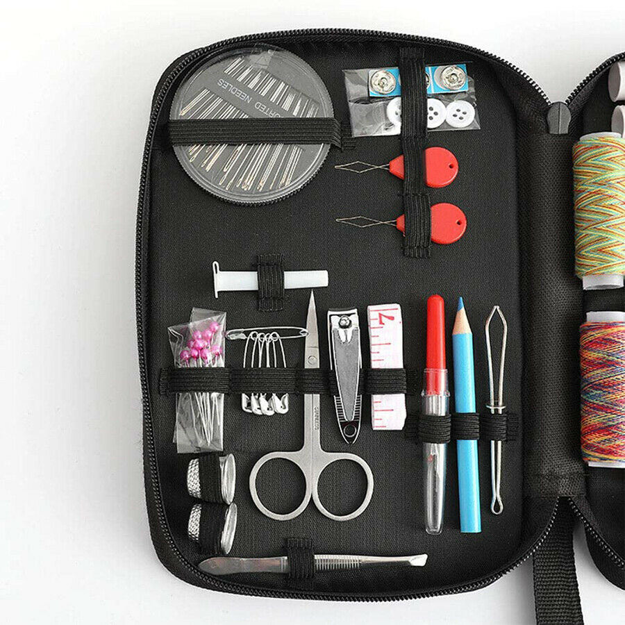 New Portable Mini Sewing Kit, DIY Premium Sewing Supplies for Beginner Traveler