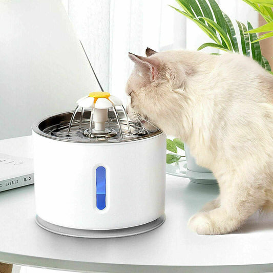 2.4L Automatic Pet Water Dispenser w/ 3 Filter & Brush