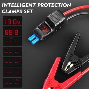 Portable Car Jump Starter- for up to 8.0L Gasoline/6.5L Diesel Engines, Quick Charging