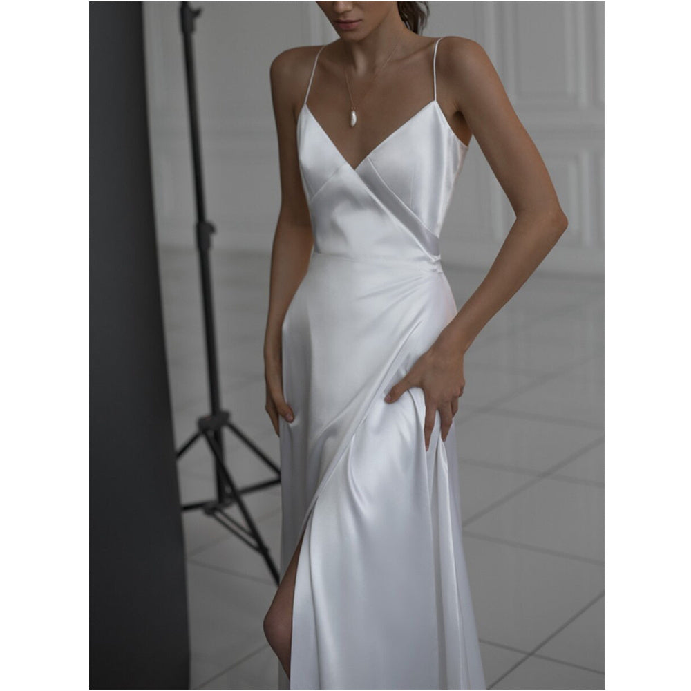 Long Slip Sleeveless Evening Dress