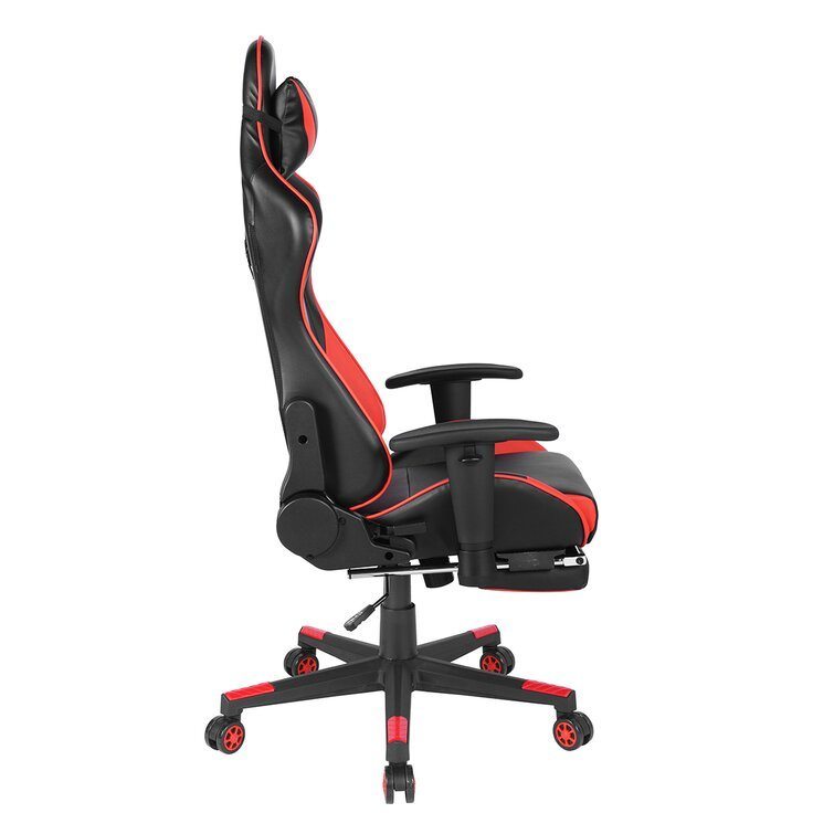 Gaming Chair Reclining Swivel With Lumbar Support & Butterfly Seat Plate