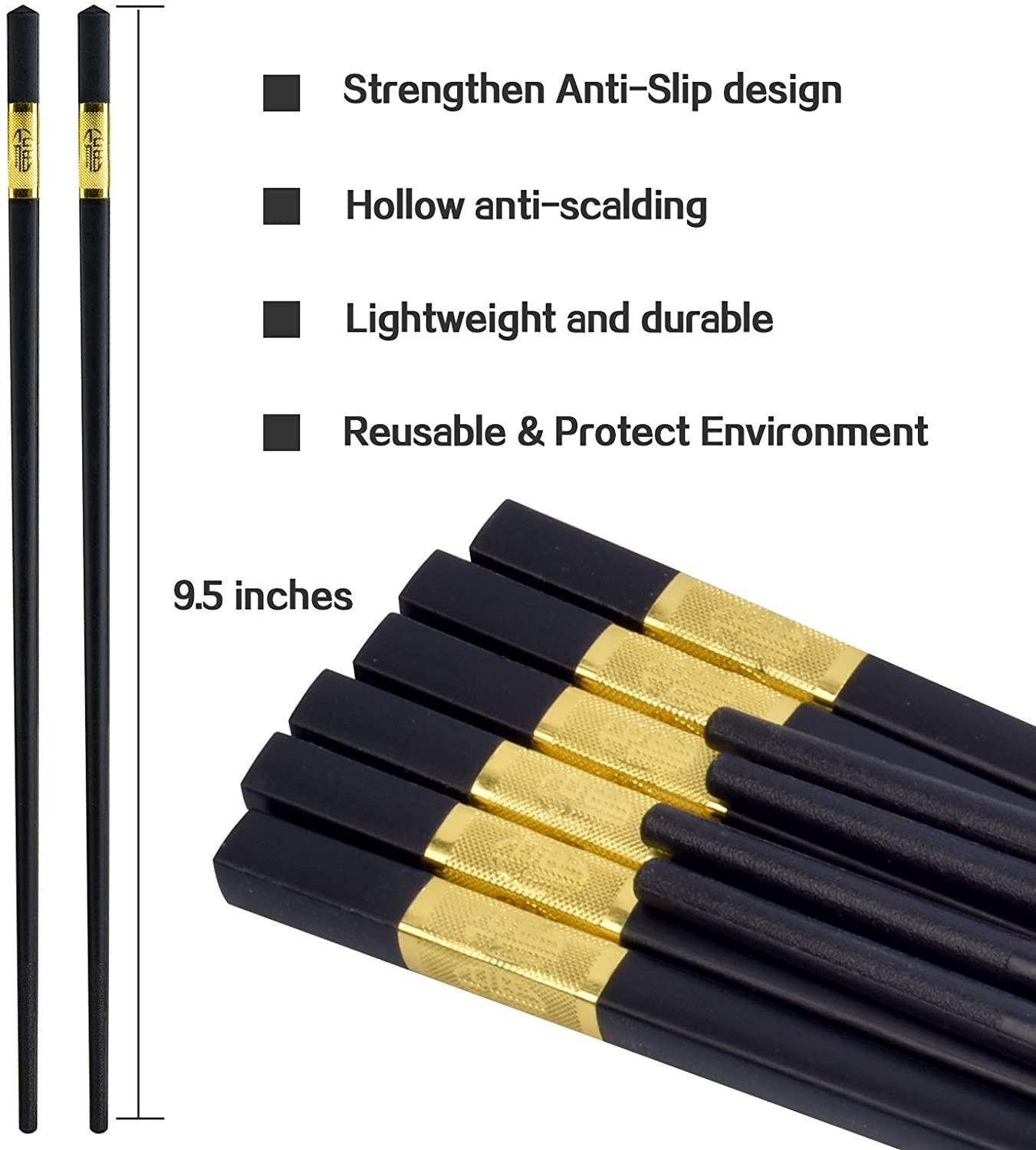 Fiberglass Chopsticks 12 pair (Reusable/Dishwasher safe)