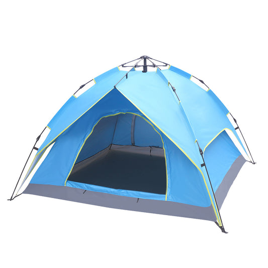 Double-Deck Tow-Door Hydraulic Automatic Tent (Blue)