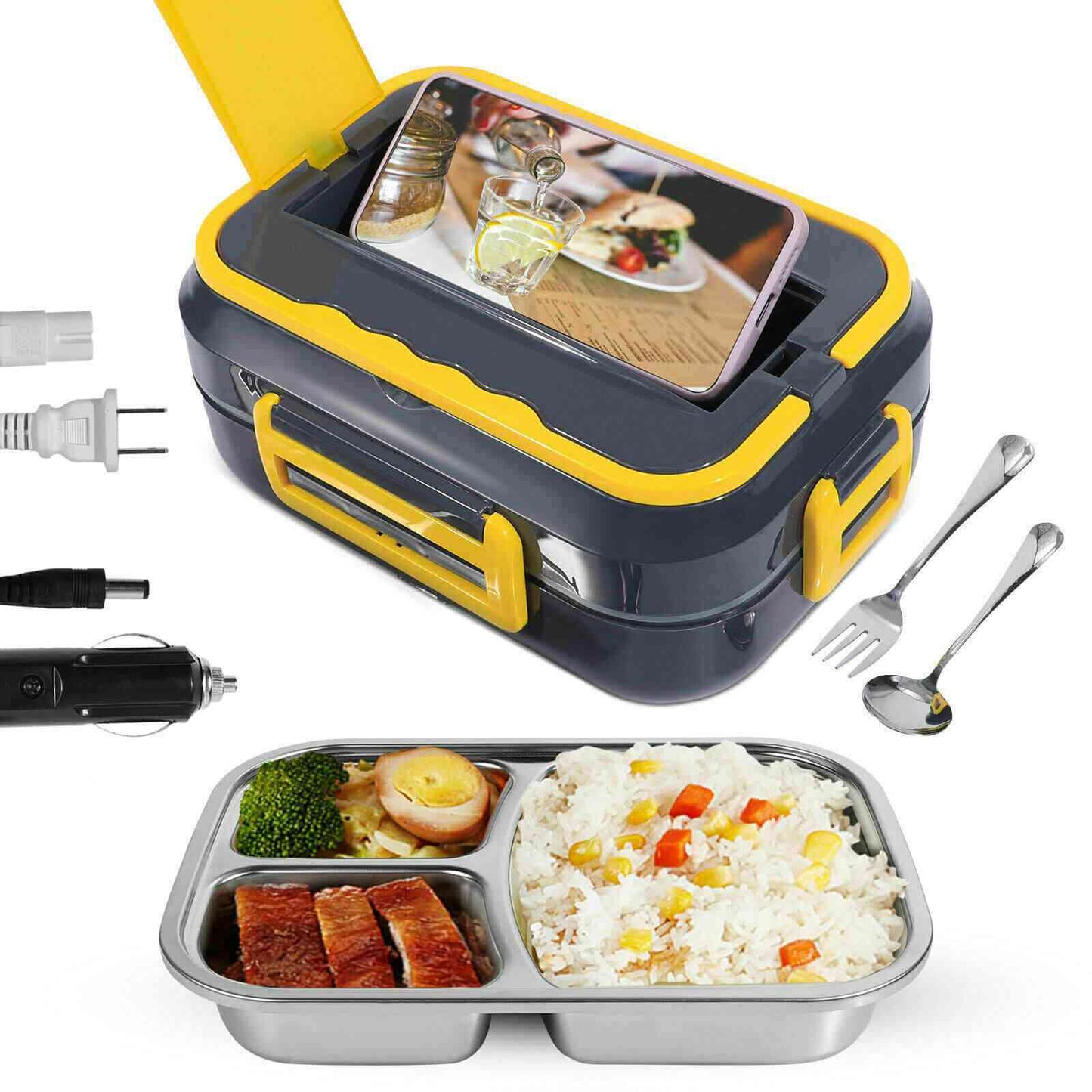 1.5L 40W Portable Electric Lunch Box Food Warmer