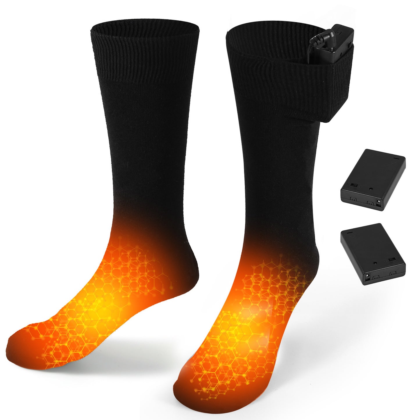 Unisex Electric Heated Socks w/ Rechargeable Battery