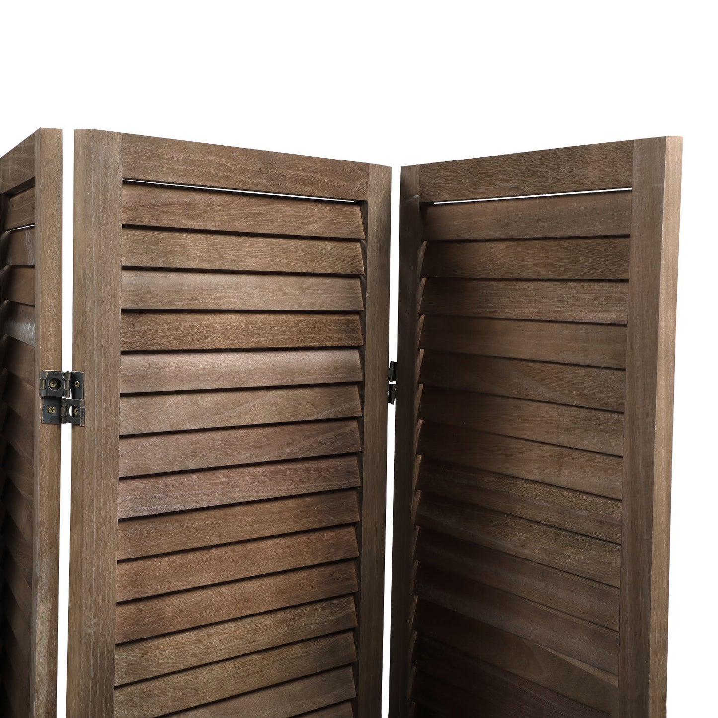 Sycamore Wood (8 Panel) Folding Louvered Room Divider