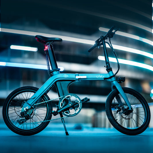 Fiido D11 20" Lightweight Folding Electric Bicycle 250W Motor 7 Speed Derailleur 3 Mode LED Display