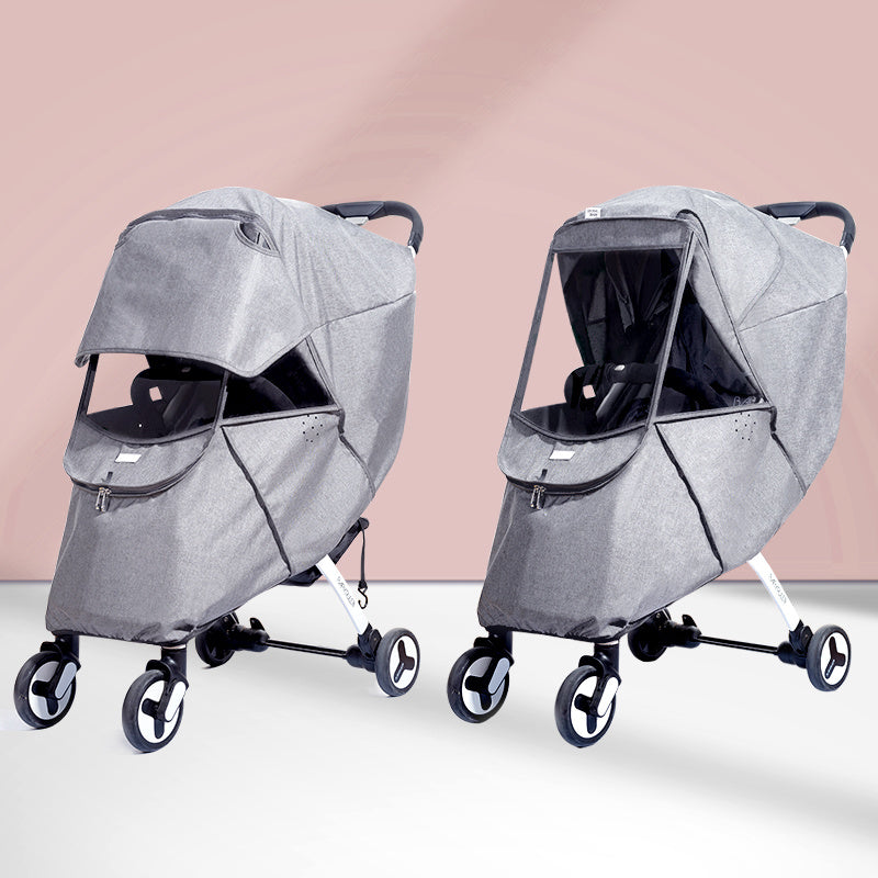 Rain Cover Universal Wind Dust Weather Shield with Windows For Strollers