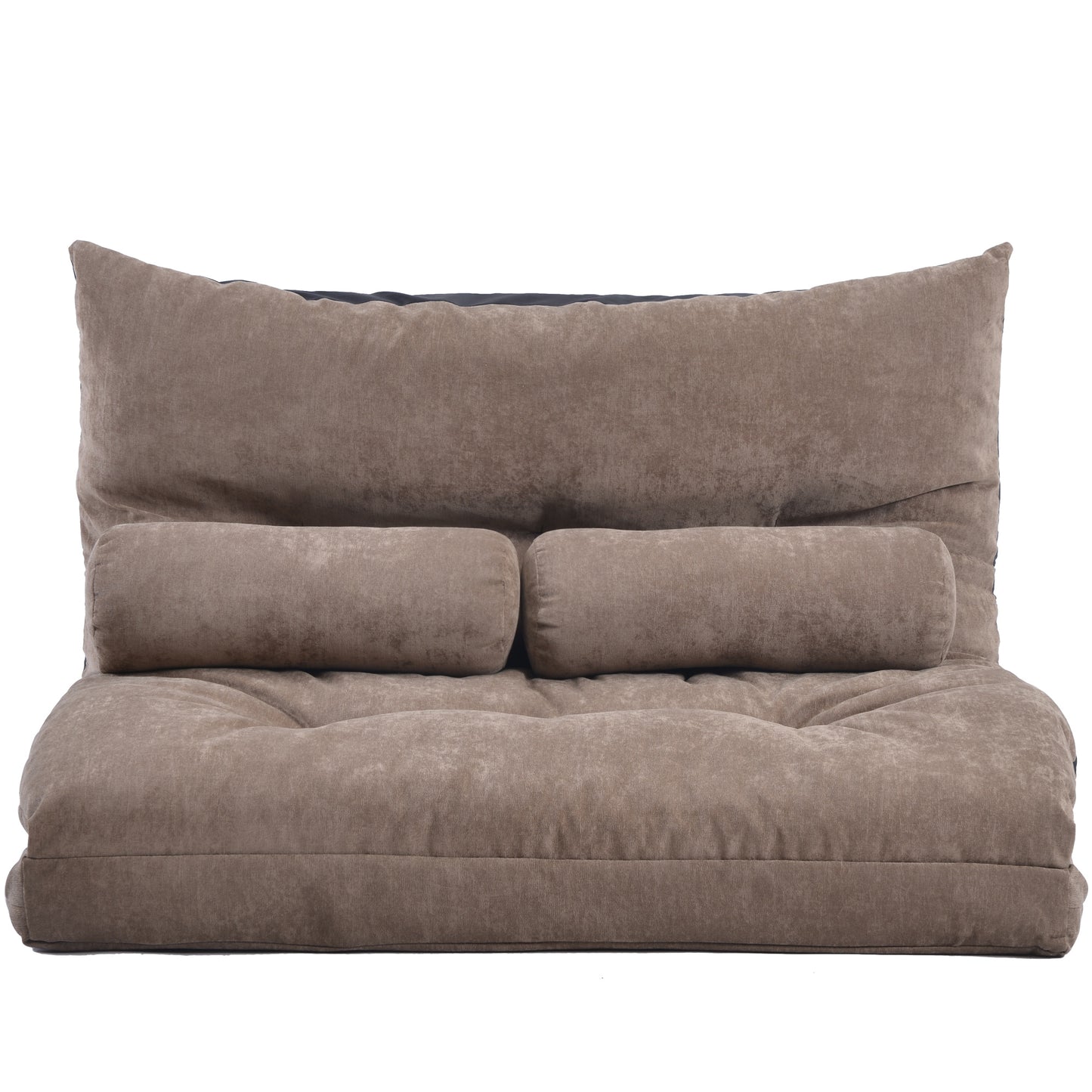 Folding Futon Sofa with Two Pillows