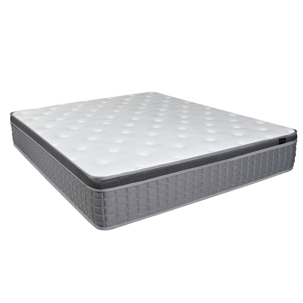 Luxury Memory Foam Mattress (12 Inch Gray and White)