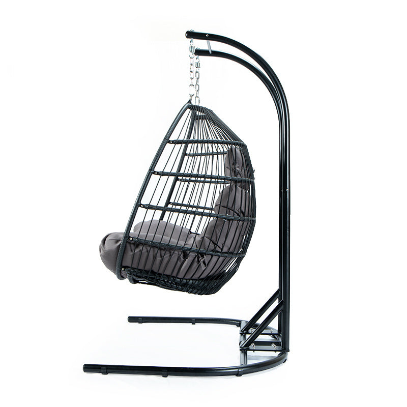 Folding Double Swing Chair w/Cushion