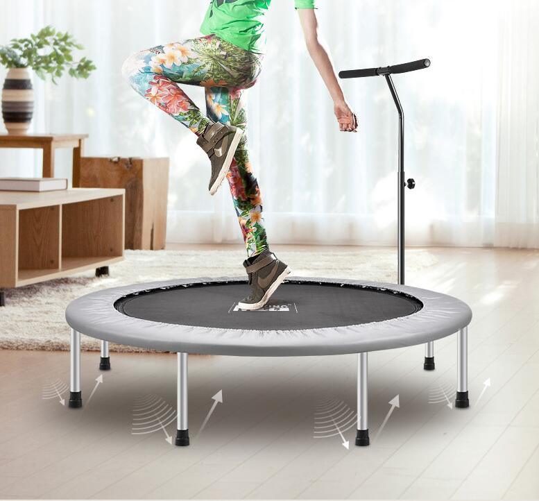 Indoor/Outdoor Mini Trampoline for Adults, Max Load 300lbs