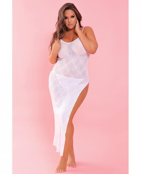 Rene Rofe Take The Heat Lace Gown (White)