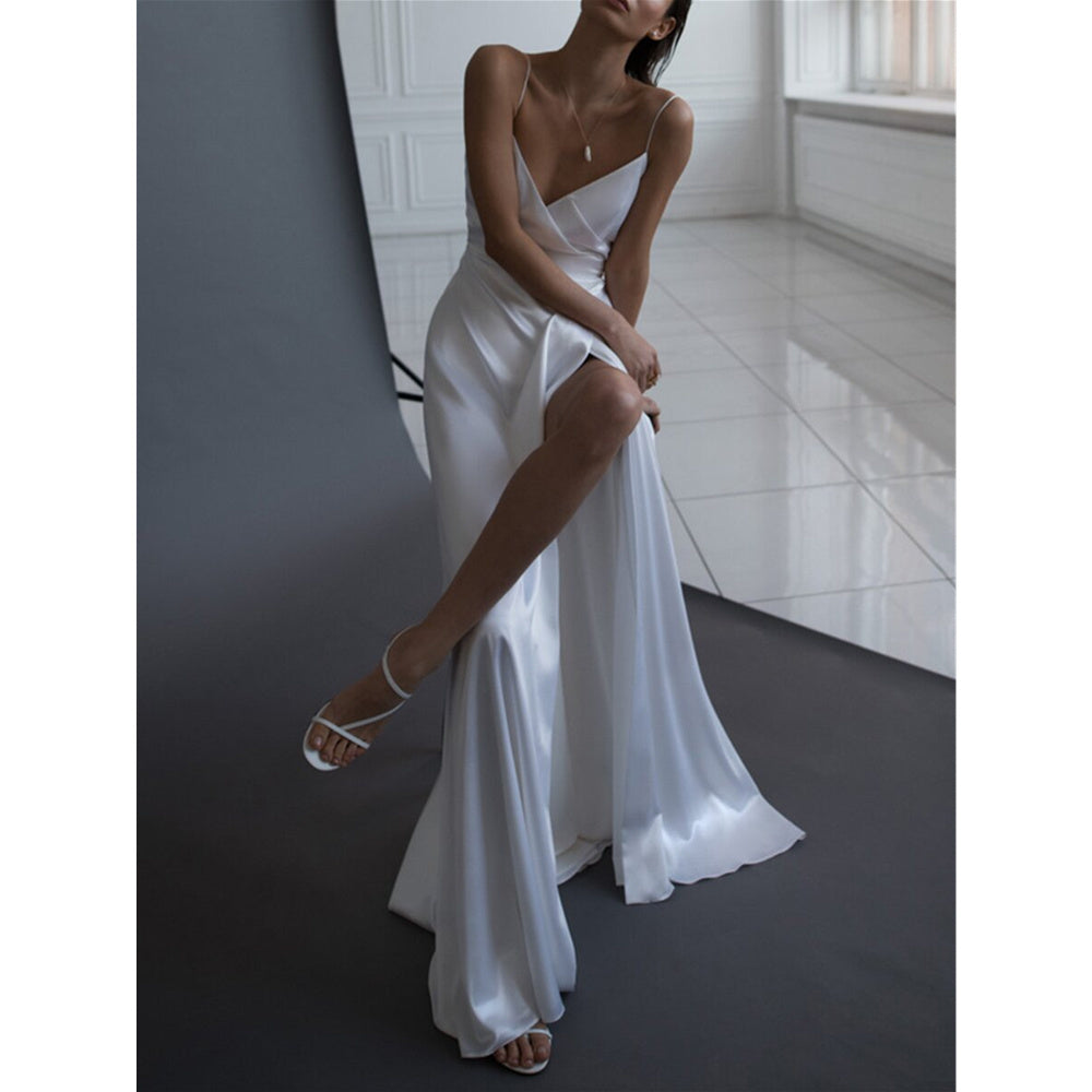 Long Slip Sleeveless Evening Dress