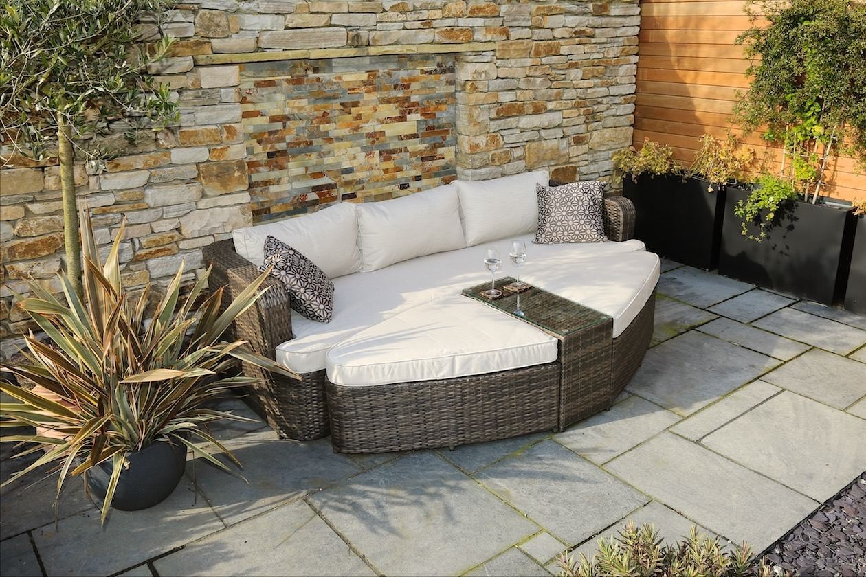 4-PC Luxury Comfort Outdoor Wicker Patio Sofa