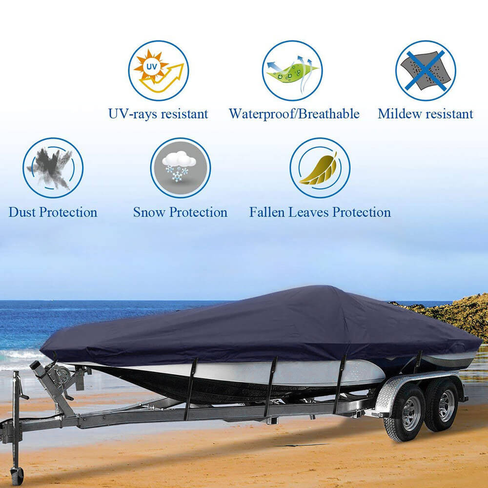 11-22FT Heavy Duty V-Hull Boat Cover