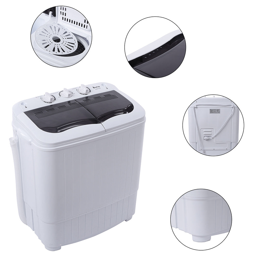 Semi-automatic Gray Cover Washing Machine