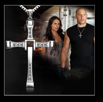 Fast and Furious Cross Necklace Personalized Men's Pendant Jewelry