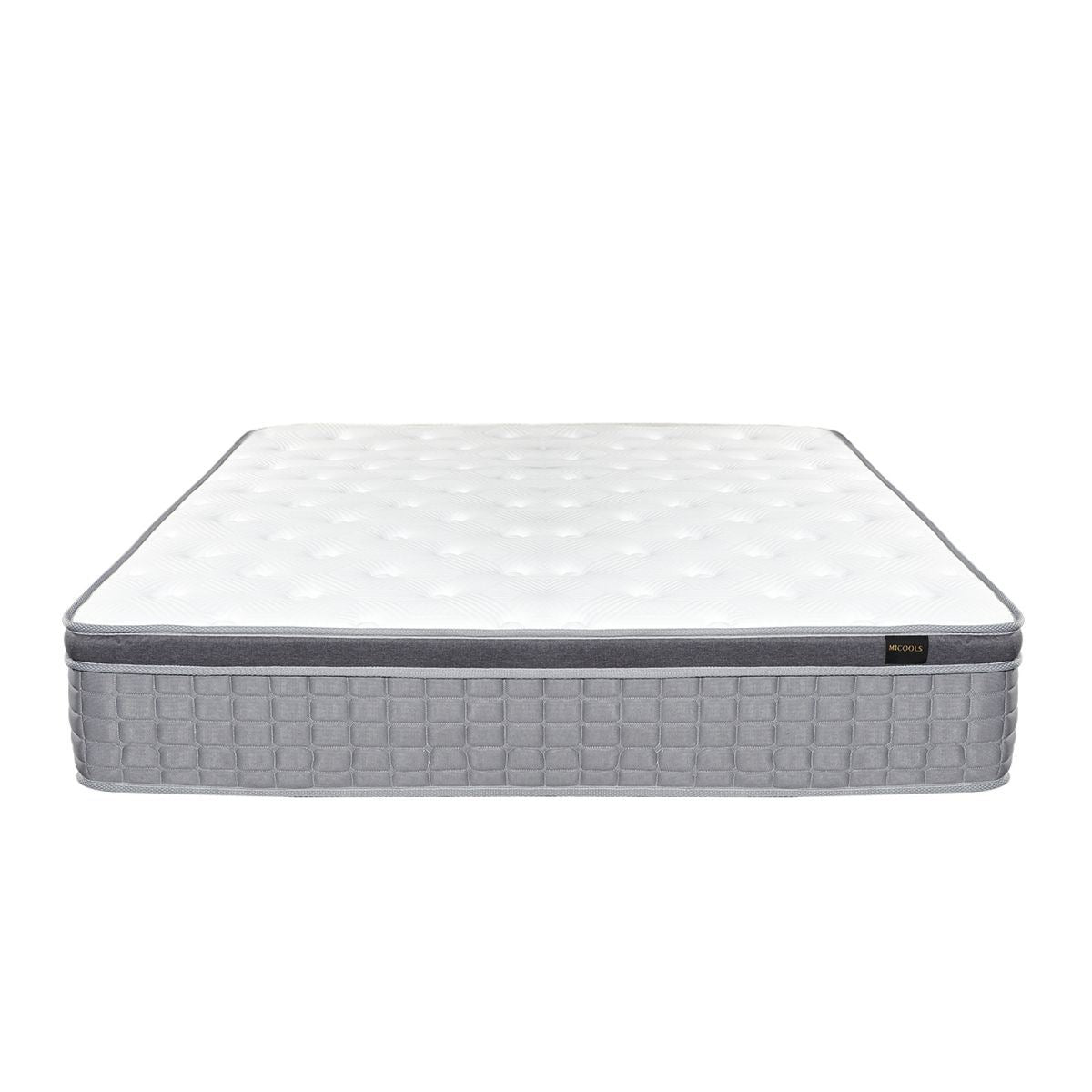 Luxury Memory Foam Mattress (12 Inch Gray and White)