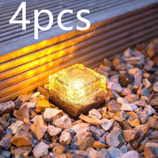 Waterproof Outdoor Crystal Garden Lamps -Ice Brick