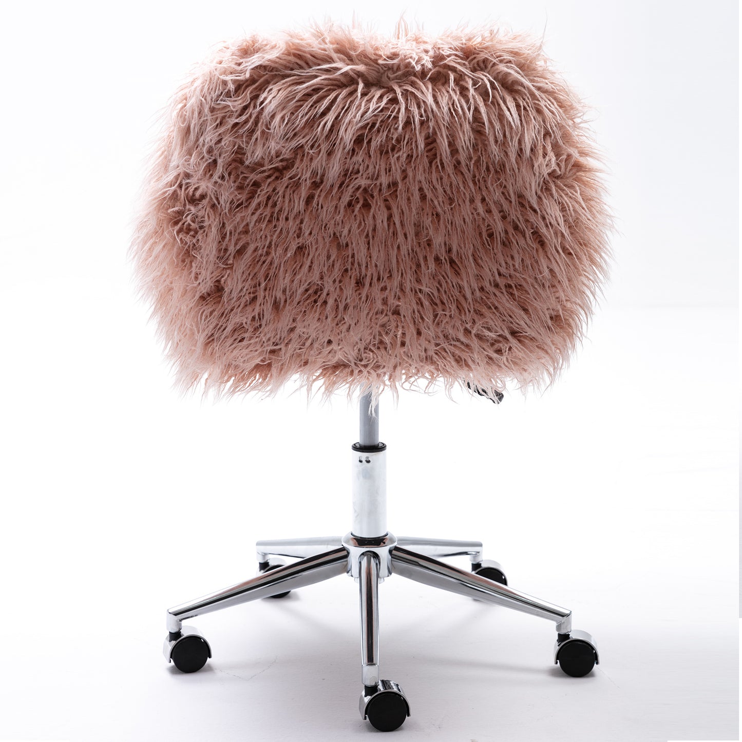 Modern Faux Fur Chair (Pink)