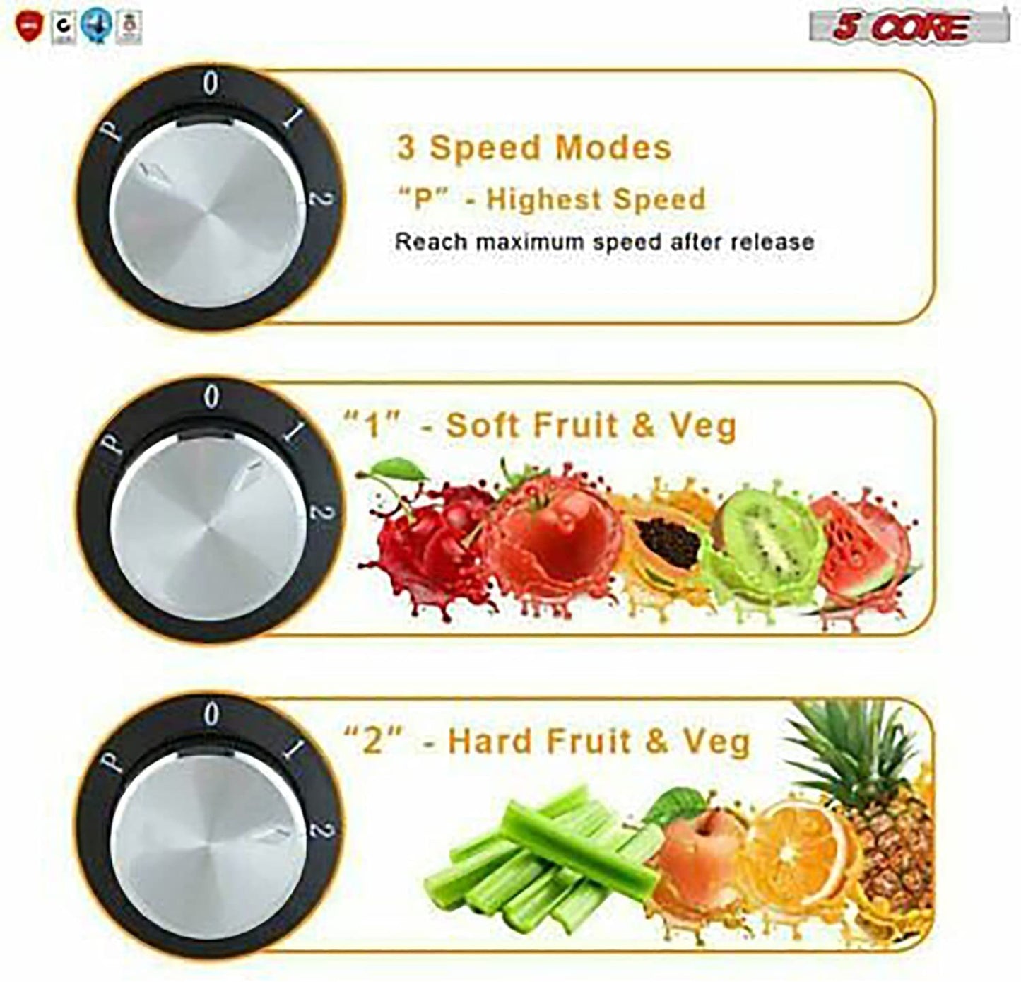 Electric Easy Clean Fruit Centrifugal Juice Extractor