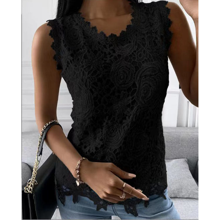 Women's Summer Vest Lace Tops