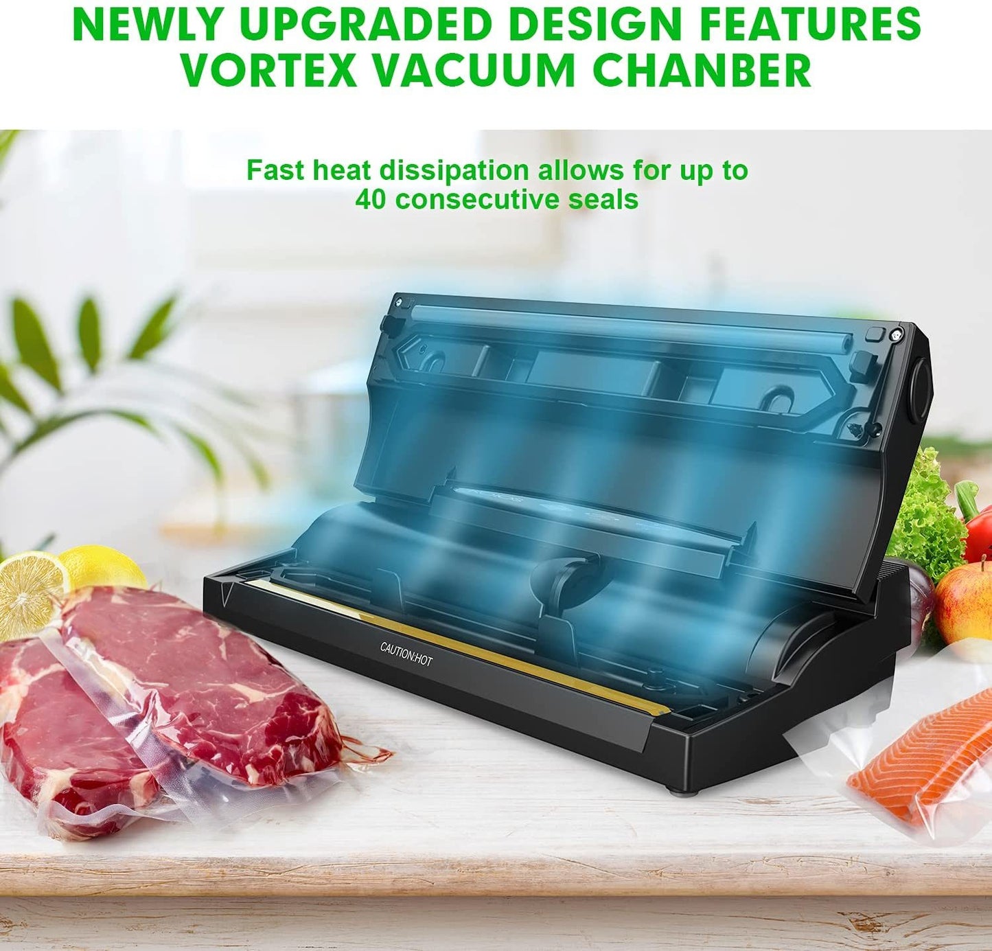 KOIOS 80Kpa Automatic Vacuum Food Sealer Machine